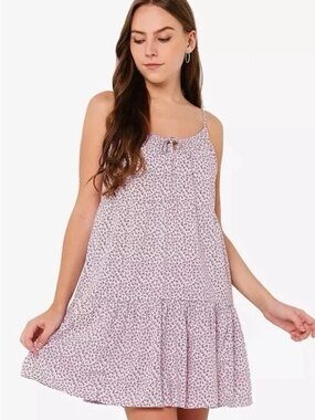 Old Navy Floral Tiered Cami Dress Spaghetti Strap Mini Dress Size 3X